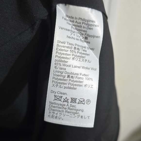 NWT J.Crew Women Black Belted Wool-Blend Coat Size 6 - Picture 6 of 6